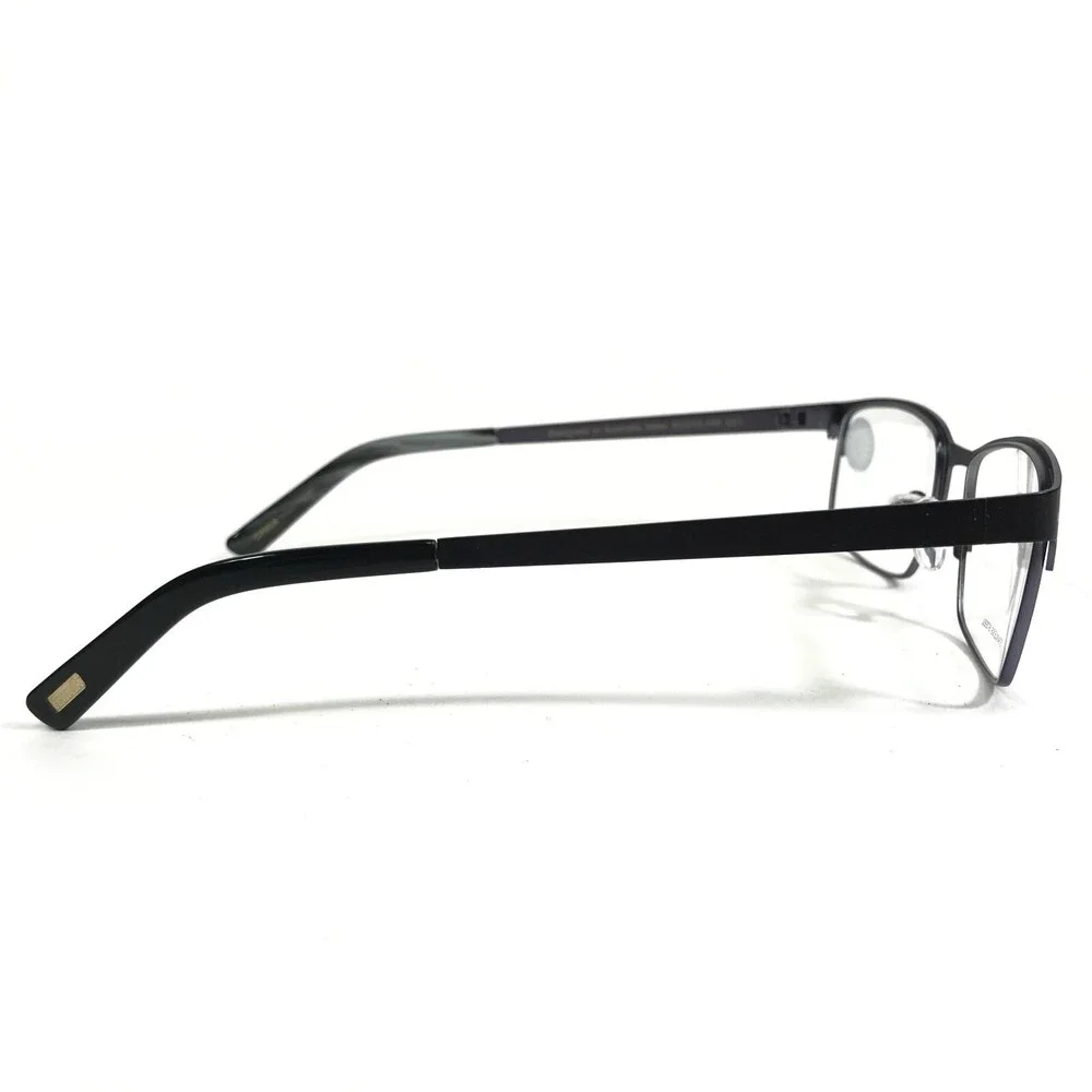 Iconik Eyeglasses Frames Miles C01 Black Grey Rectangular Full Rim 53-19-140